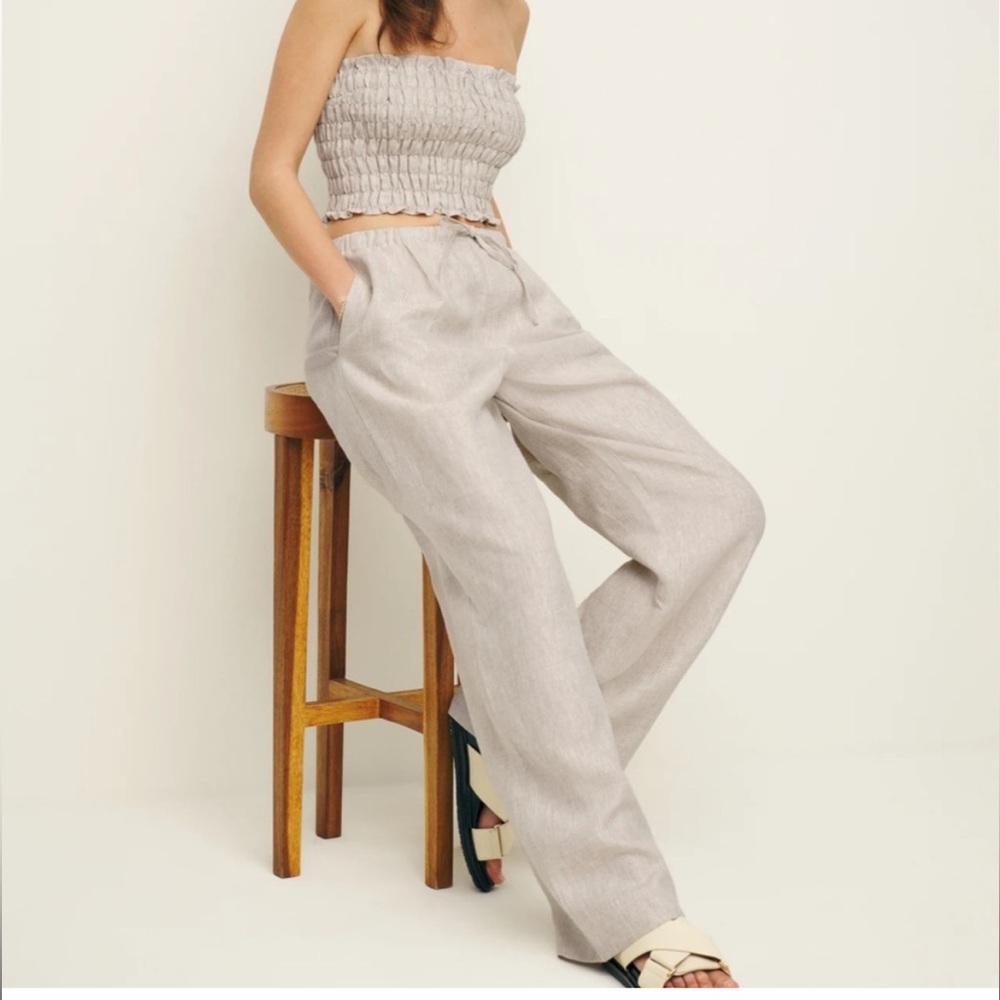 Reformation Linen Pants Set